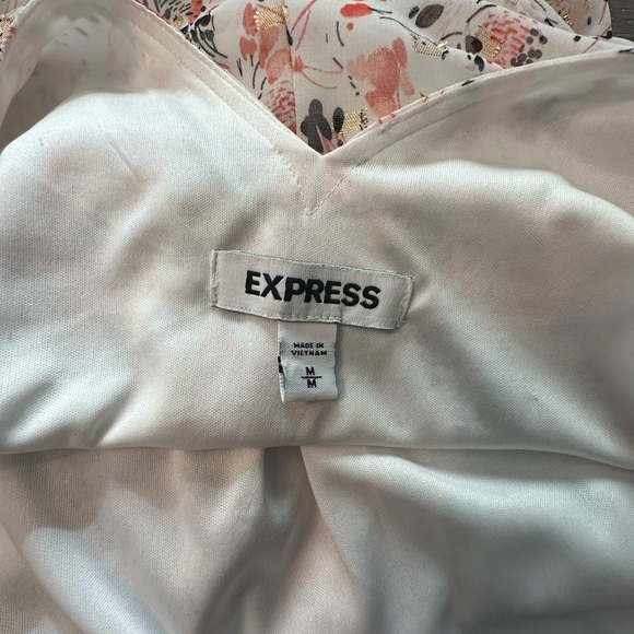 Express Sundress, Medium, Cream with orange, black and gold flowers - Picture 3 of 3